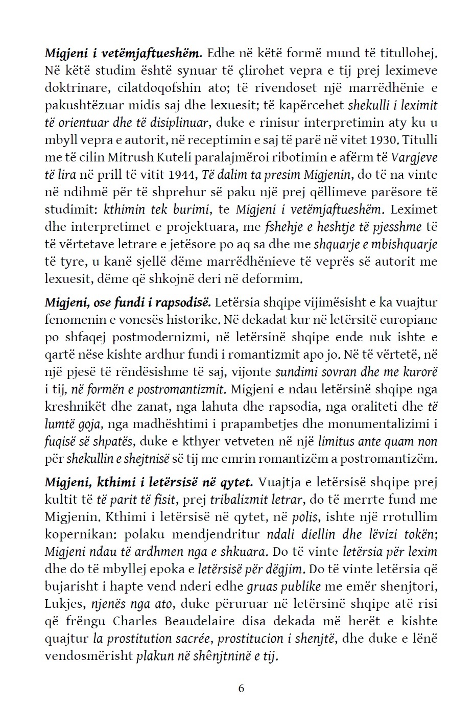 faqe ilustruese, Migjeni dhe shkrimet.jpg